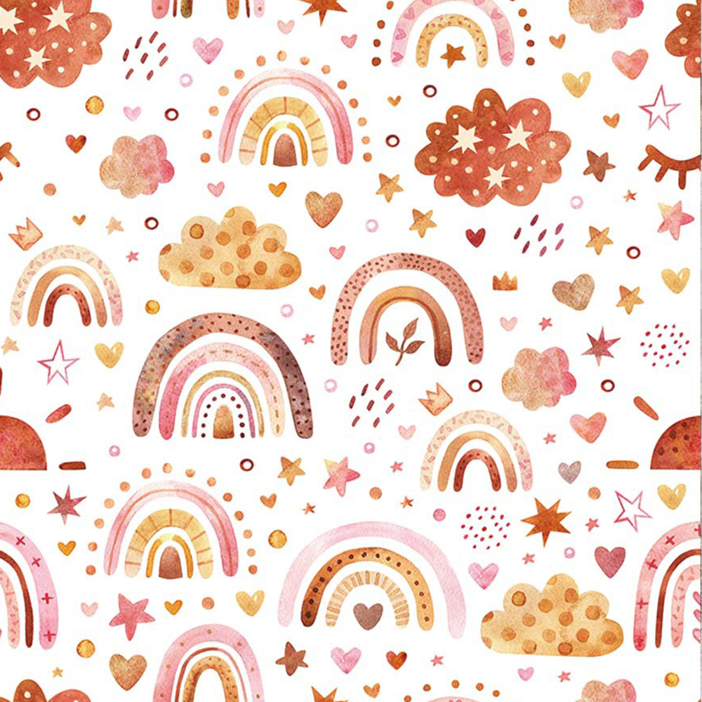 Baby Nursery Wallpaper Girl - Rainbow Wallpaper Peel and Stick Kids