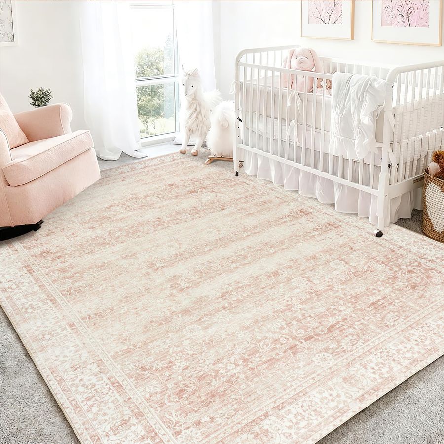 Baby Nursery Neutral - Nursery Rug for Baby Girl 5