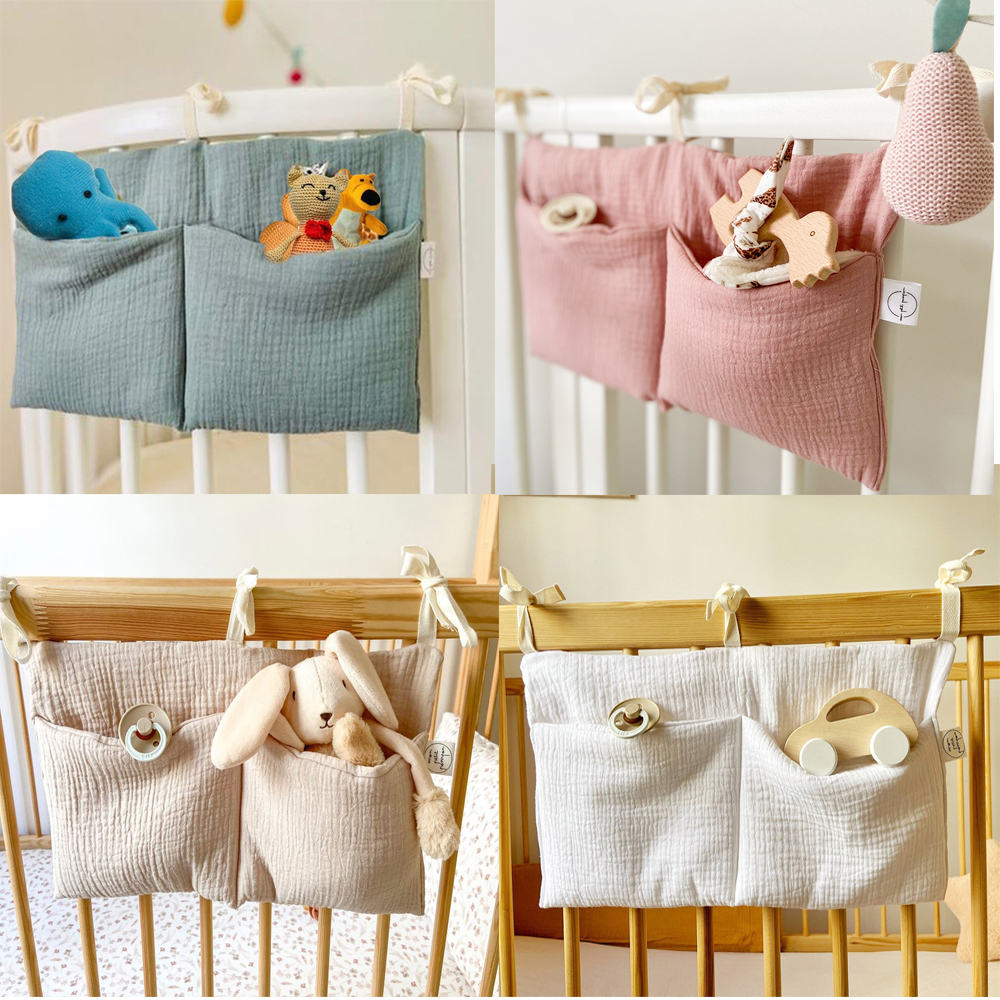 Baby Nursery Bags - Baby Crib Organizer Cot Caddy Bed