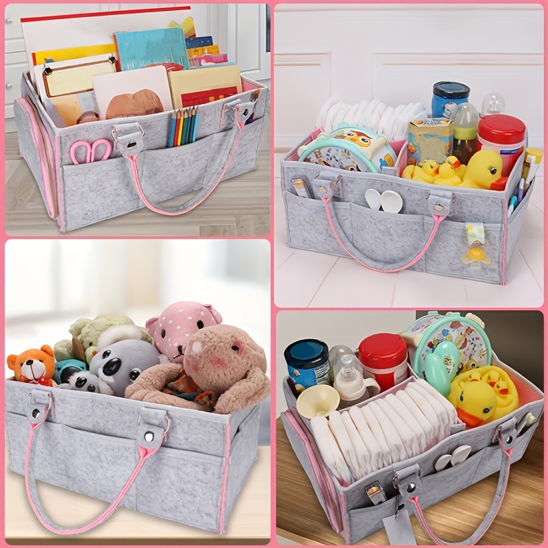 Baby Nursery Basket - Baby Diaper Caddy Organizer for Changing