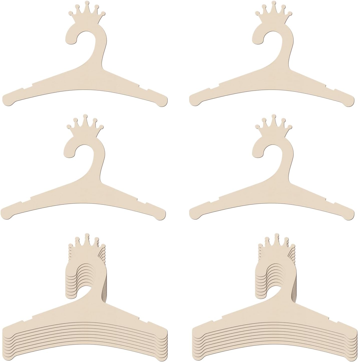 Baby Nursery Images - Wooden Baby Hangers 9 Inch, Cute