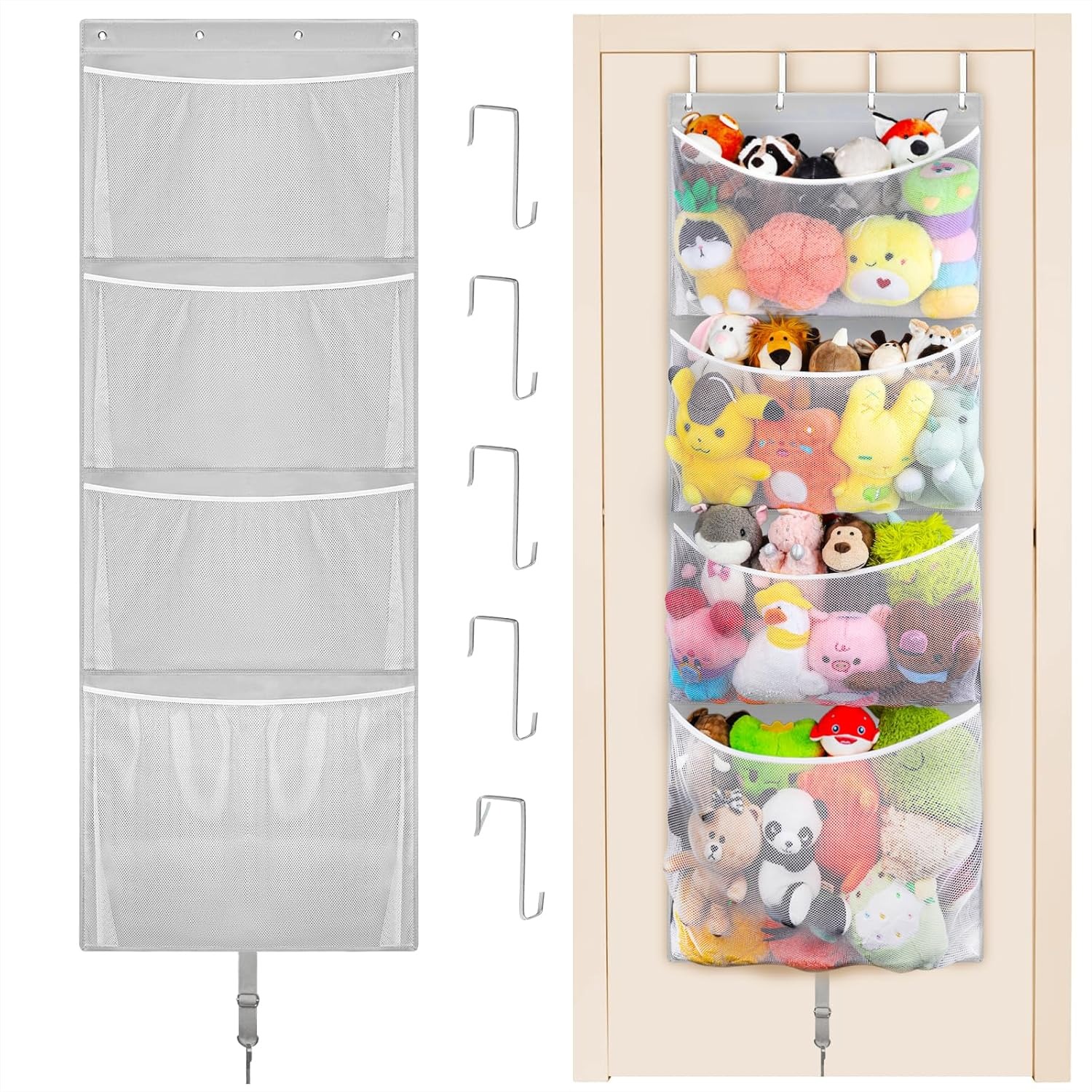 Baby Nursery Images - Hanging Stuffed Animal Storage, Over Door
