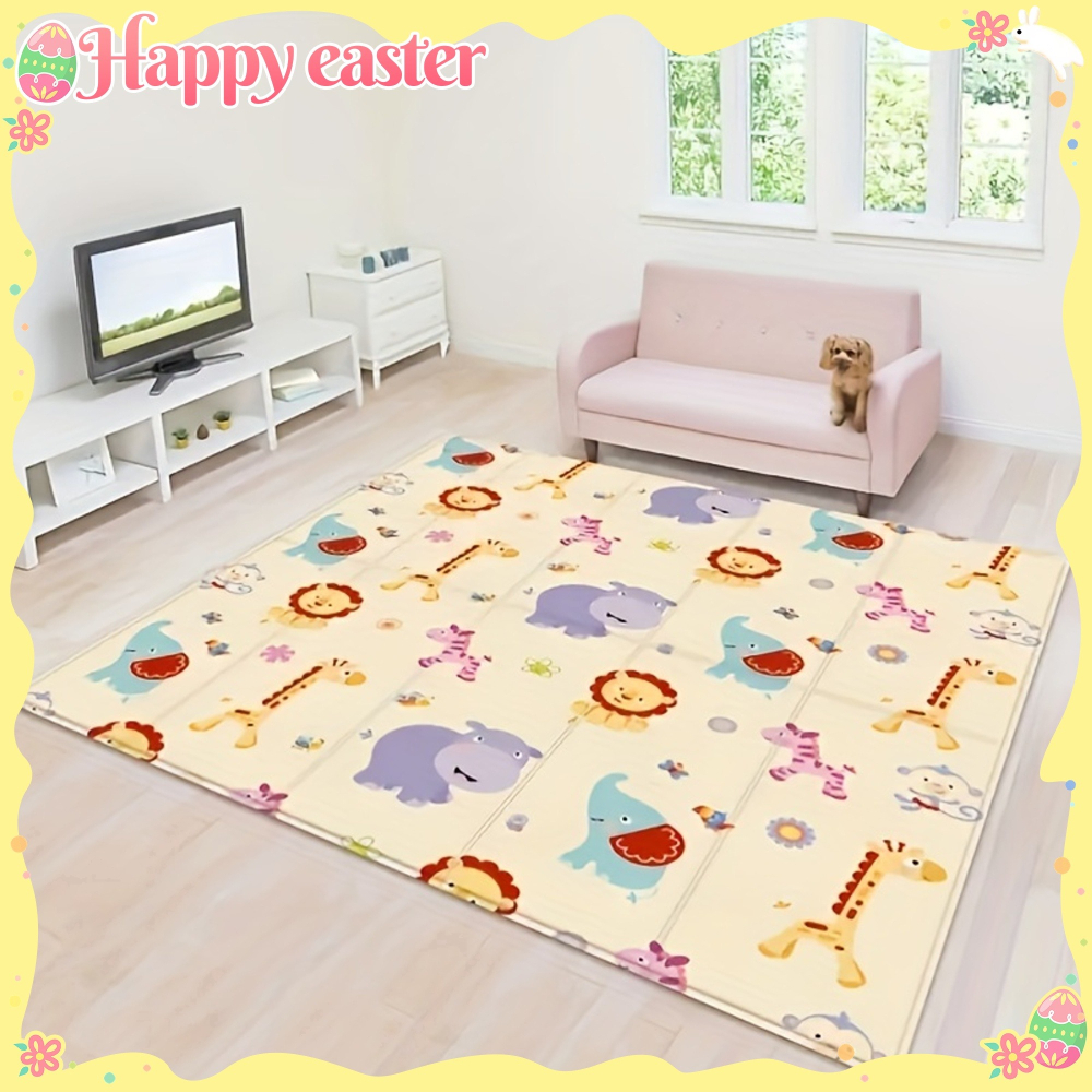 Baby Mattress Waterproof - Baby Play Mat Double Sided Foldable