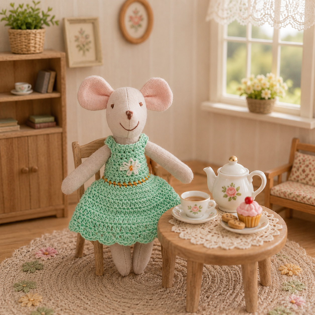 Handmade Crochet Mouse Doll, C - Baby Nursery Uniform avis et prix