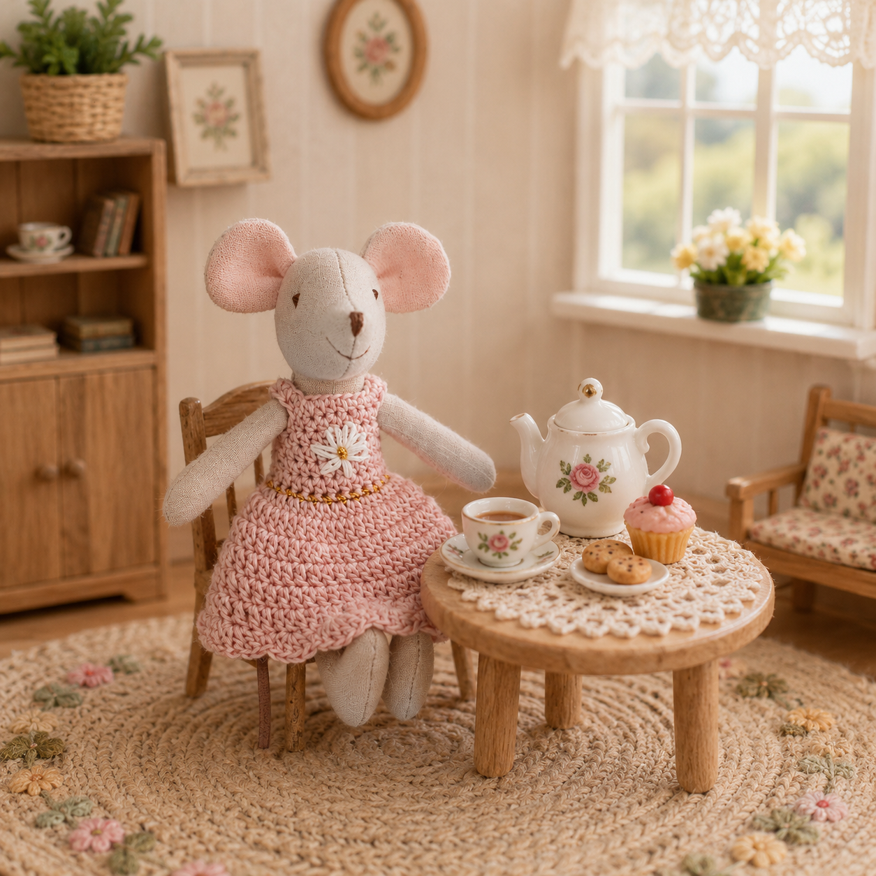Handmade Crochet Mouse Doll, C - Baby Nursery Uniform avis et prix