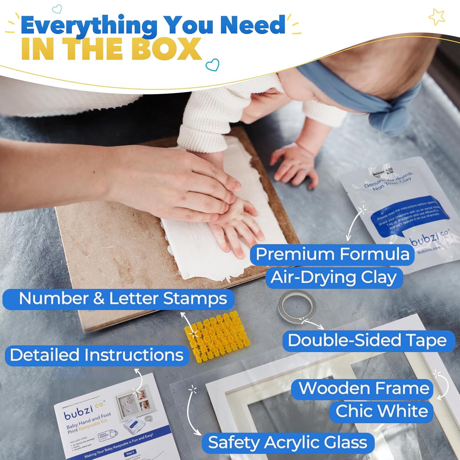 Baby Handprint & Footprint Kit - Baby Nursery Images avis et prix