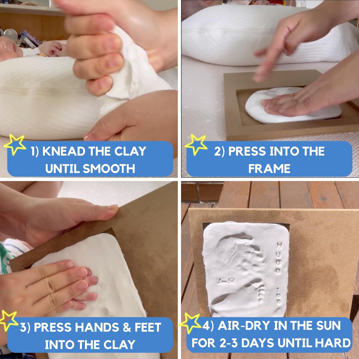 Baby Handprint & Footprint Kit - Baby Nursery Images avis et prix