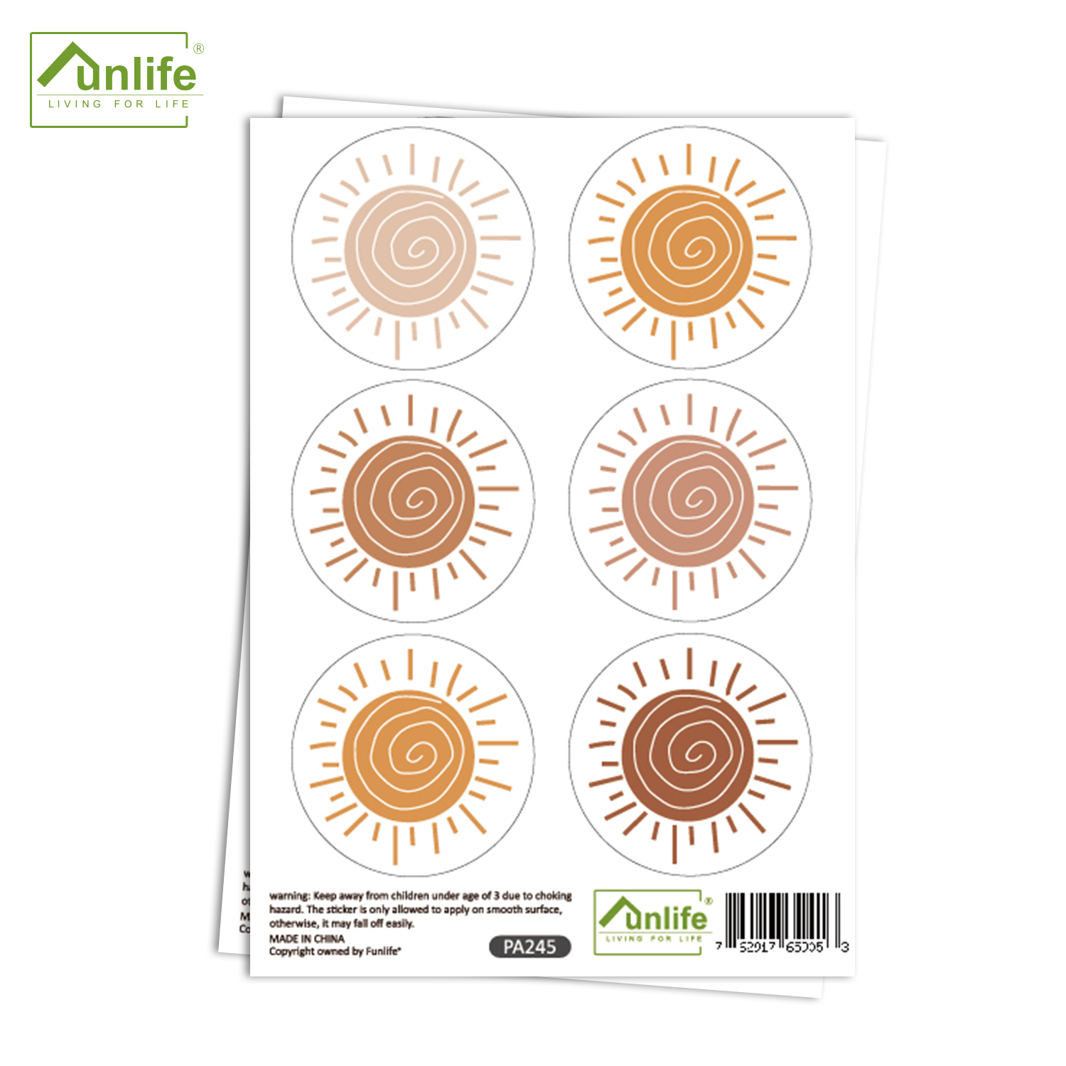 Boho Cartoon Creative Sun Wall - Baby Nursery Wallpaper Girl avis et prix