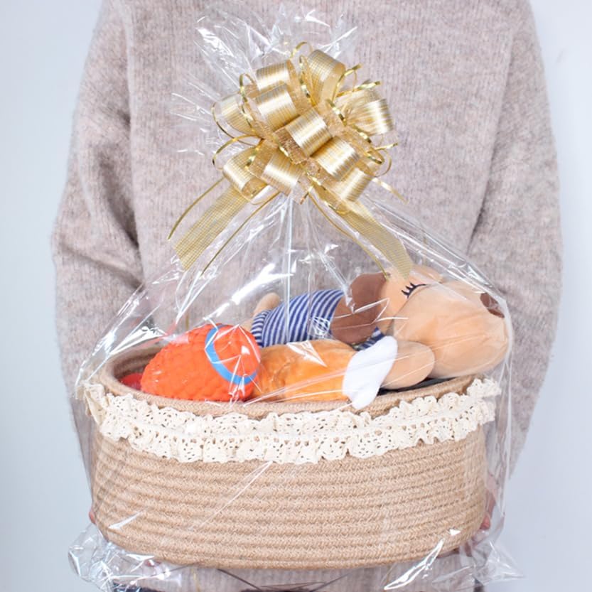 Small Brown Jute Woven Storage - Baby Nursery Basket avis et prix