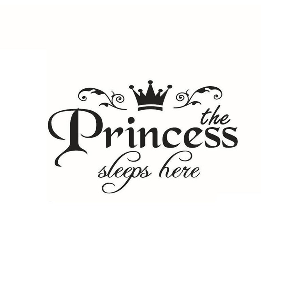 The Princess Sleeps Here Wall  - Baby Nursery Wallpaper Girl avis et prix