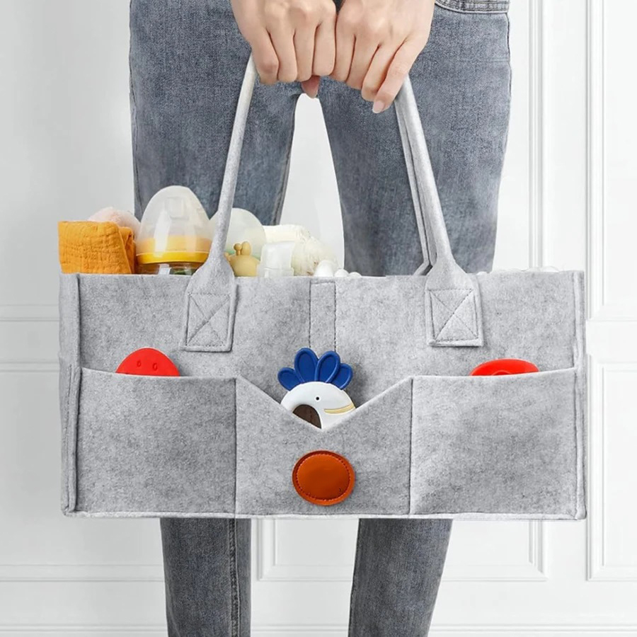 Children's Felt Diaper Storage - Baby Nursery Basket avis et prix