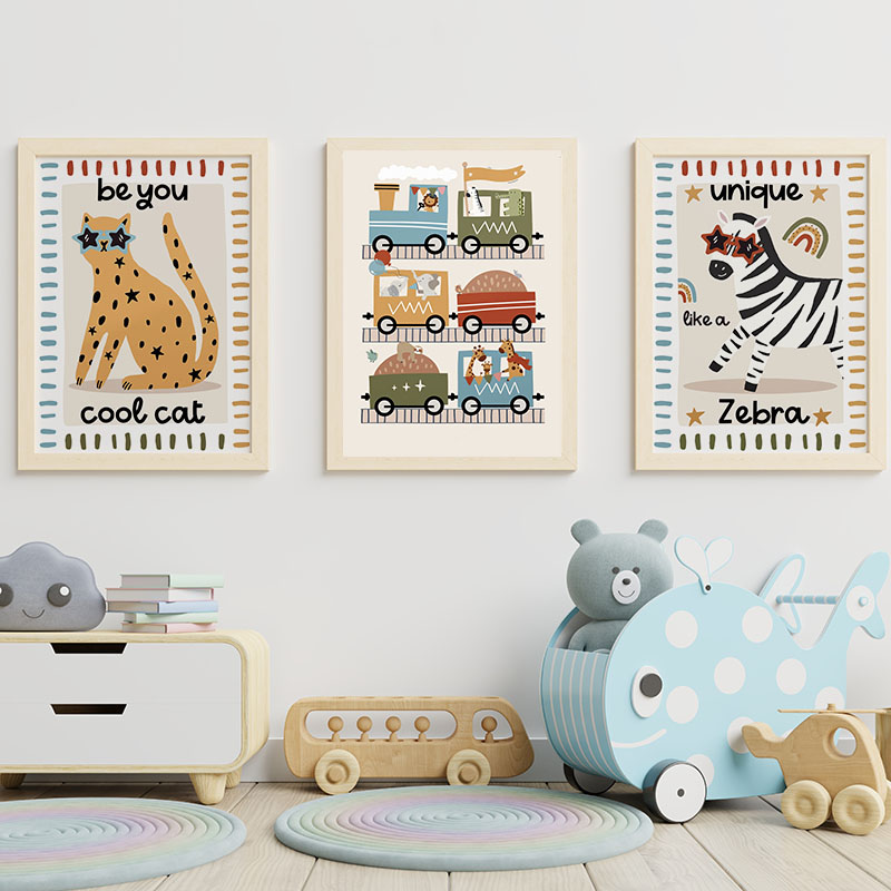 Funny Cartoon Animals Car Bus  - Baby Zebra Nursery avis et prix