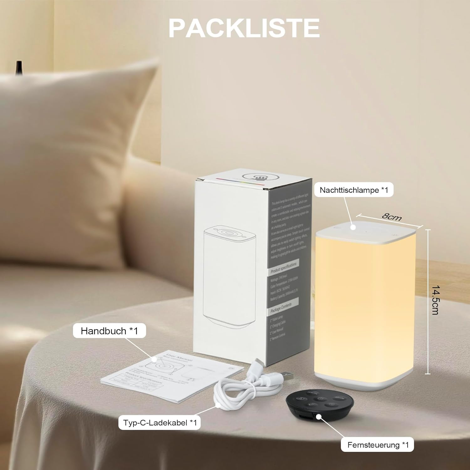 Dimmable Touch Lamp for Bedroo - Baby Nursery Table Lamp avis et prix