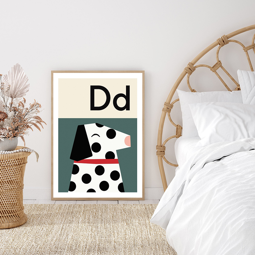 Cartoon ABCD Alphabet Poster E - Baby Nursery Images avis et prix