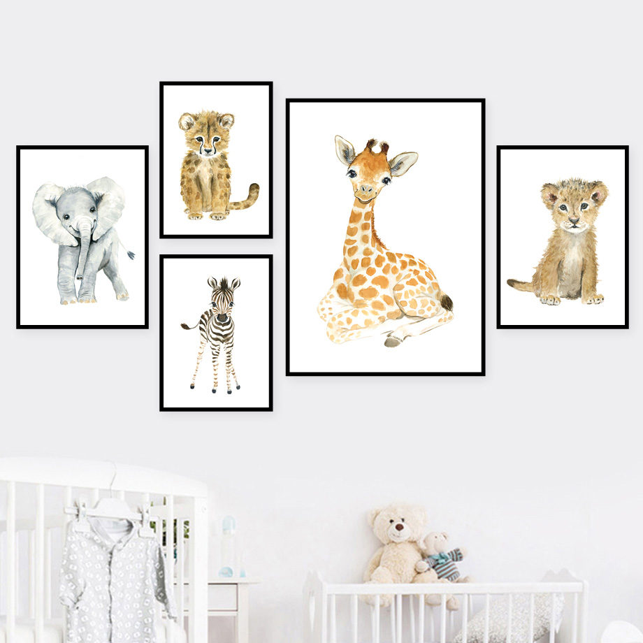 Elephant Fox Zebra Giraffe Leo - Baby Zebra Nursery avis et prix