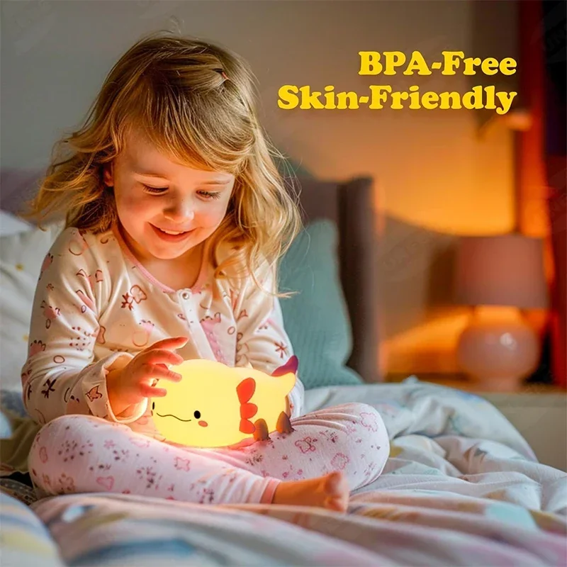 Cute Axolotl Night Light Silic - Baby Nursery Equipment avis et prix