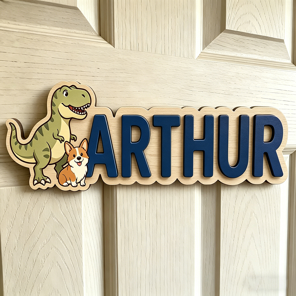 Whimsical Dinosaur & Puppy Cus - Baby Nursery Neutral avis et prix