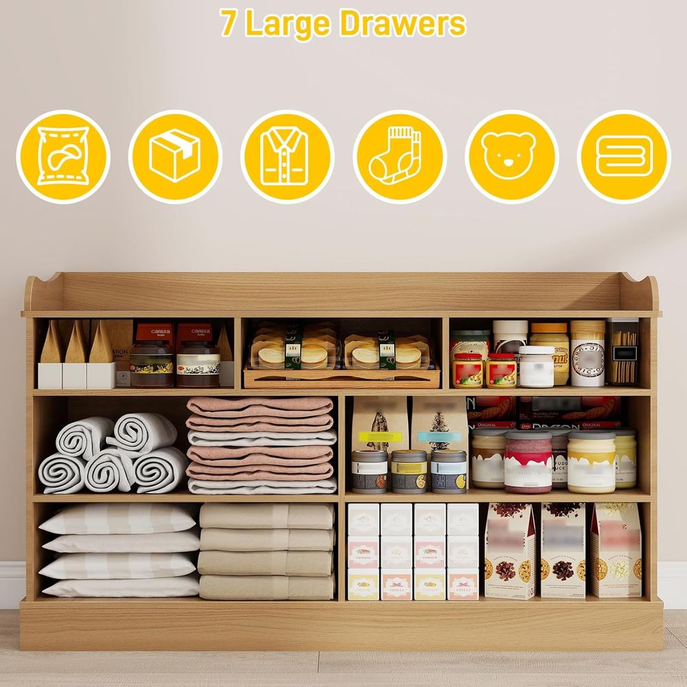 7-Drawer Kids Dresser, Changin - Baby Nursery Chest Of Drawers avis et prix