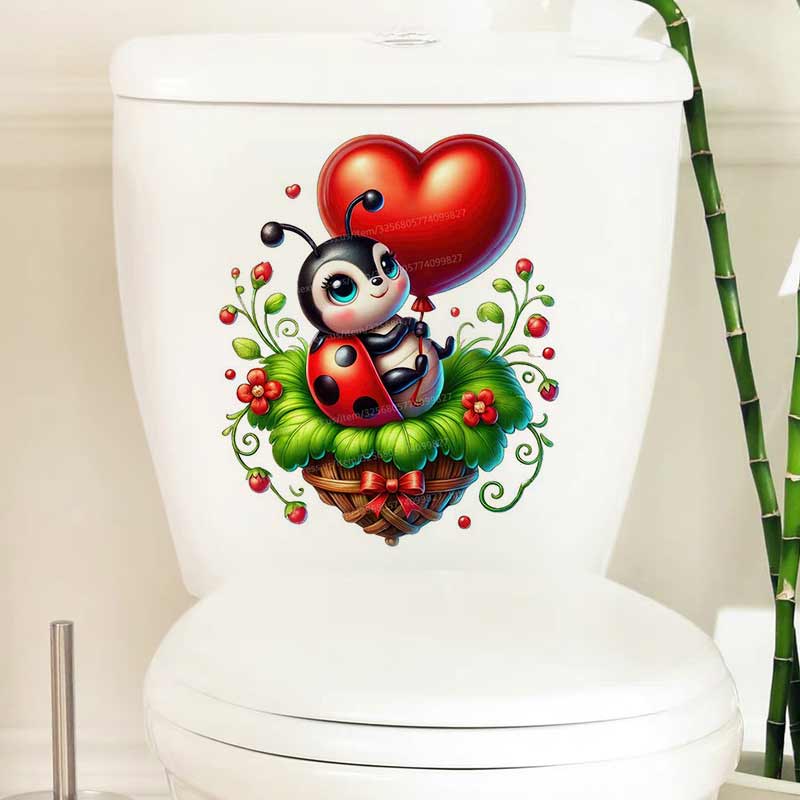 Cute Ladybug Wall Sticker Baby - Baby Nursery Mural Wallpaper avis et prix