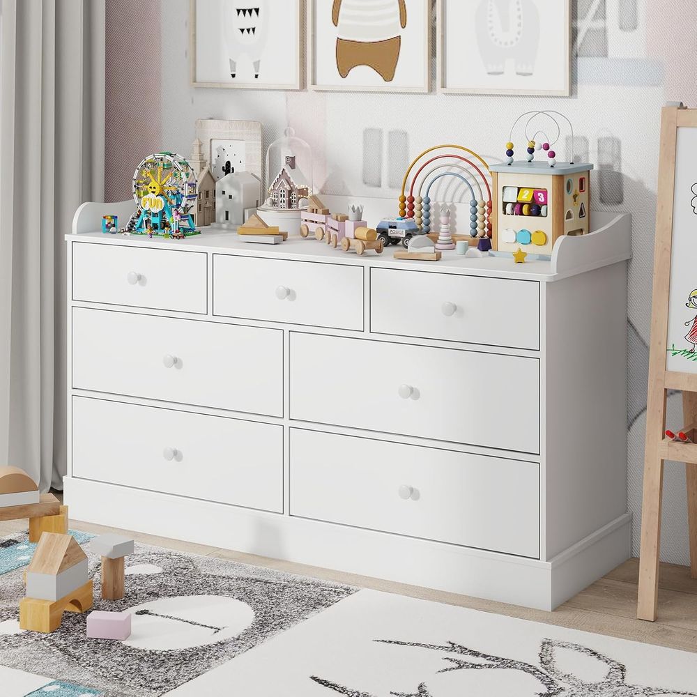 7-Drawer Kids Dresser, Changin - Baby Nursery Chest Of Drawers avis et prix