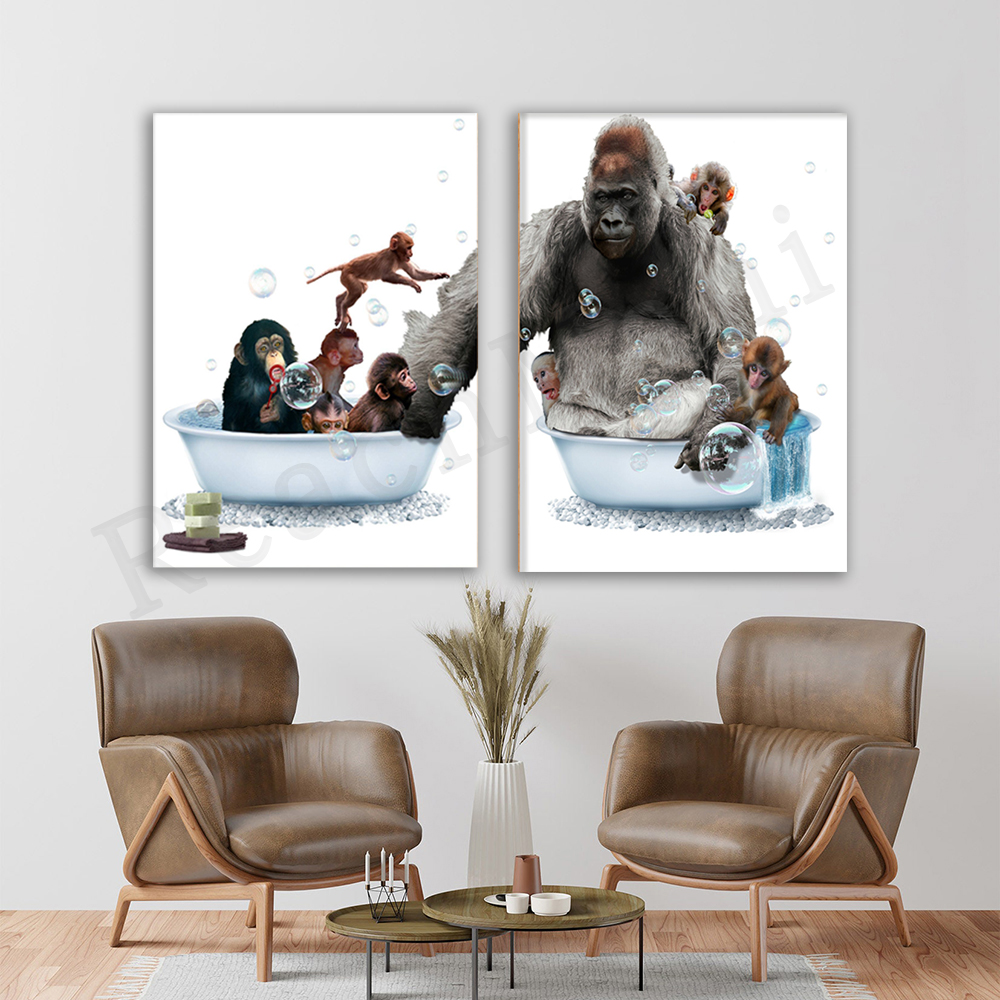 Gorilla Nursery Tub Print, Bab - Baby Nursery Zoo Animals avis et prix