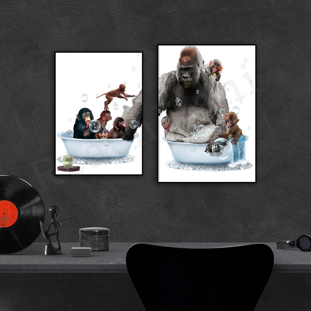 Gorilla Nursery Tub Print, Bab - Baby Nursery Zoo Animals avis et prix