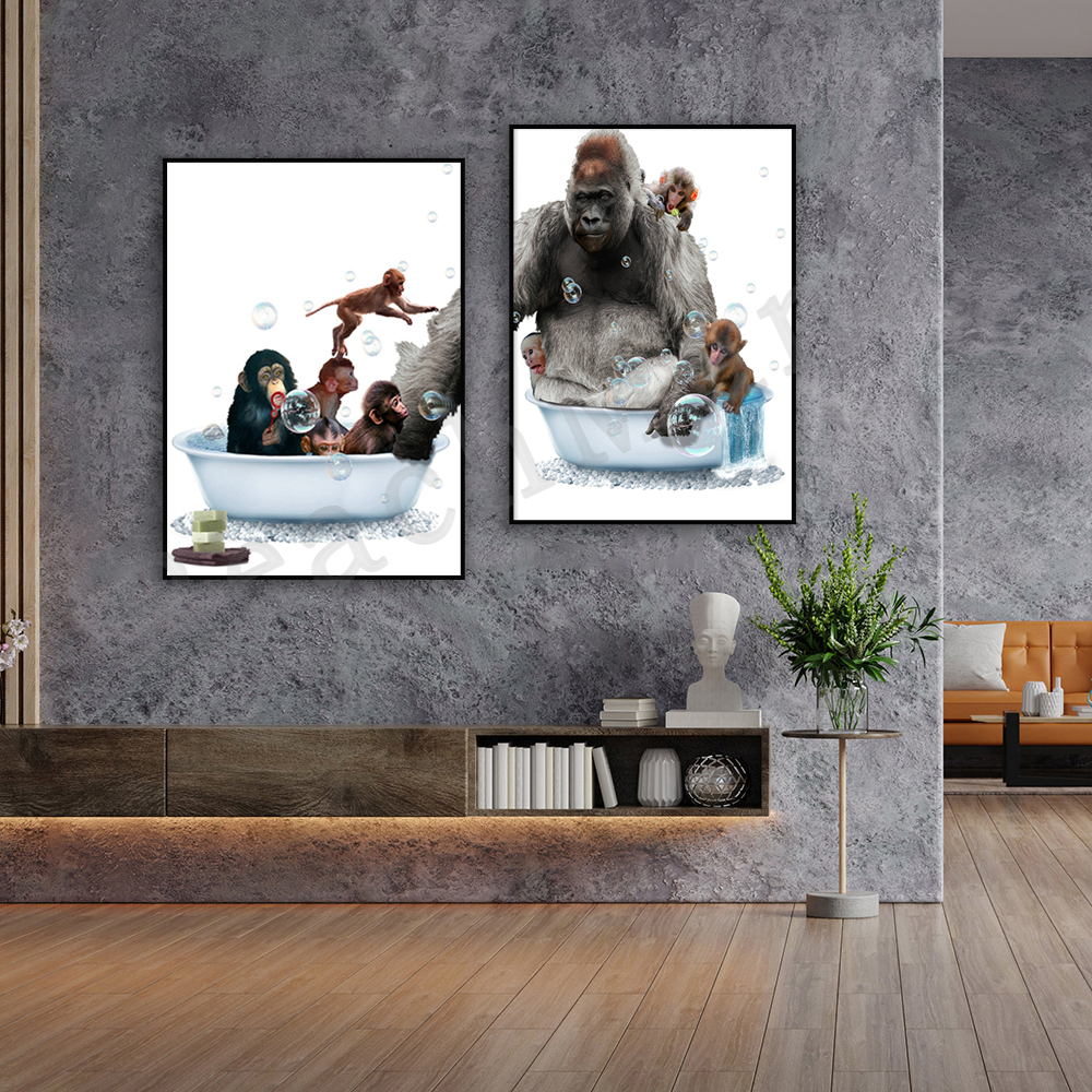 Gorilla Nursery Tub Print, Bab - Baby Nursery Zoo Animals avis et prix