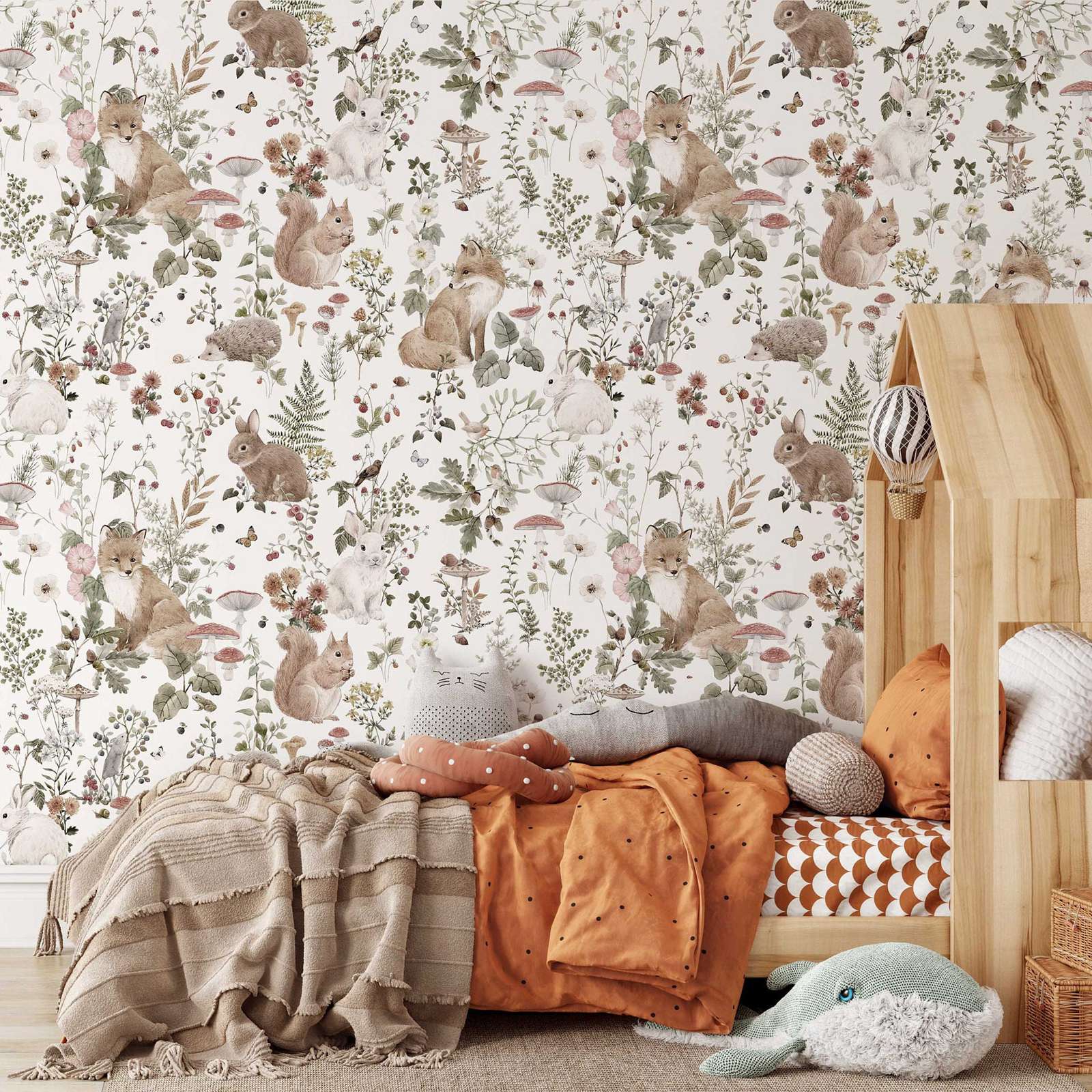 Forest Babies MuraL, Boys Nurs - Baby Nursery Mural Wallpaper avis et prix