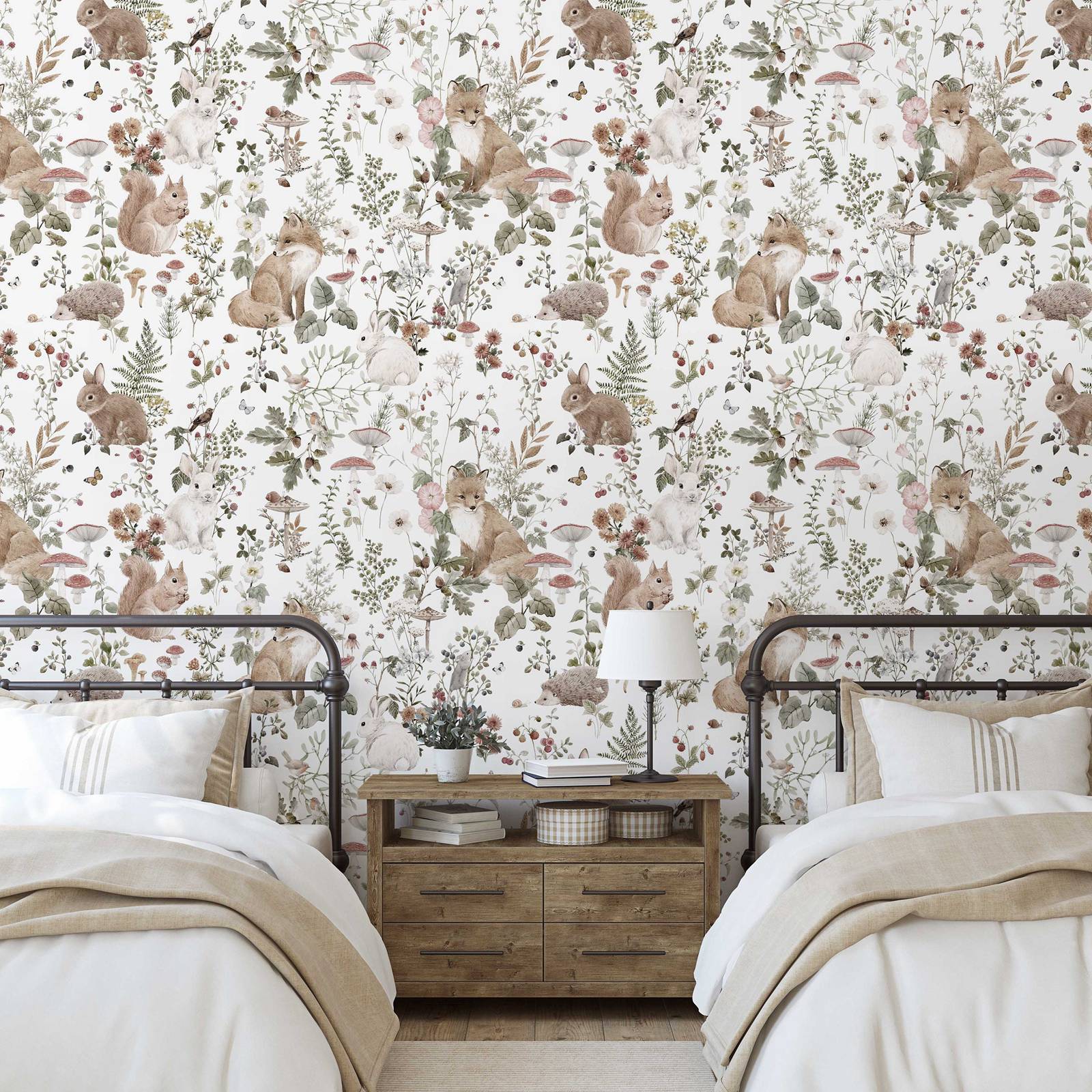 Forest Babies MuraL, Boys Nurs - Baby Nursery Mural Wallpaper avis et prix