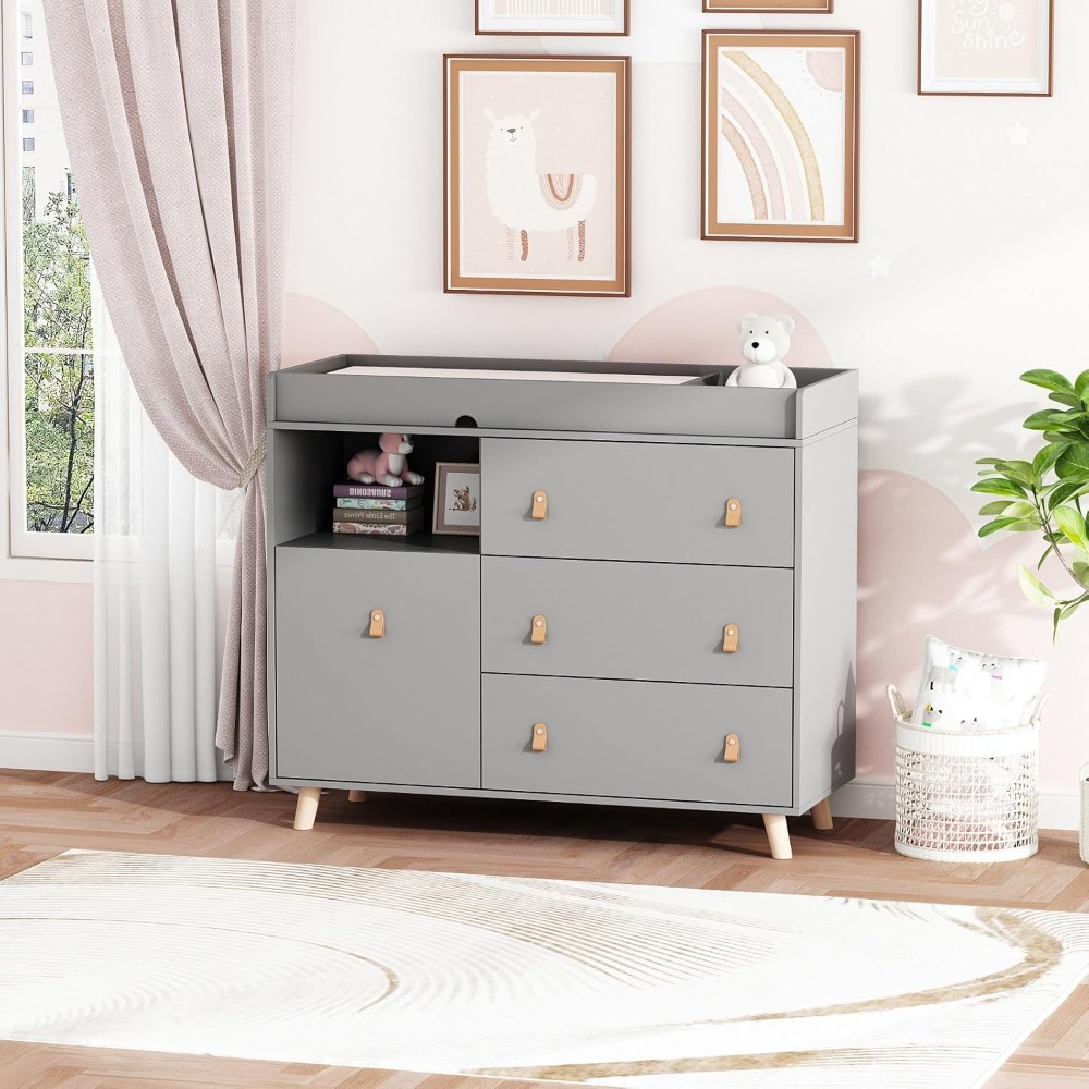 Baby Dresser Changing Table, T - Baby Nursery Chest Of Drawers avis et prix