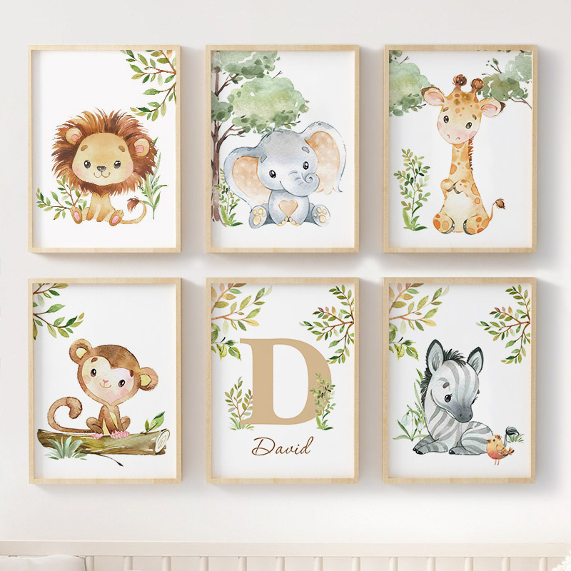 Lion Elephant Giraffe Monkey Z - Baby Zebra Nursery avis et prix