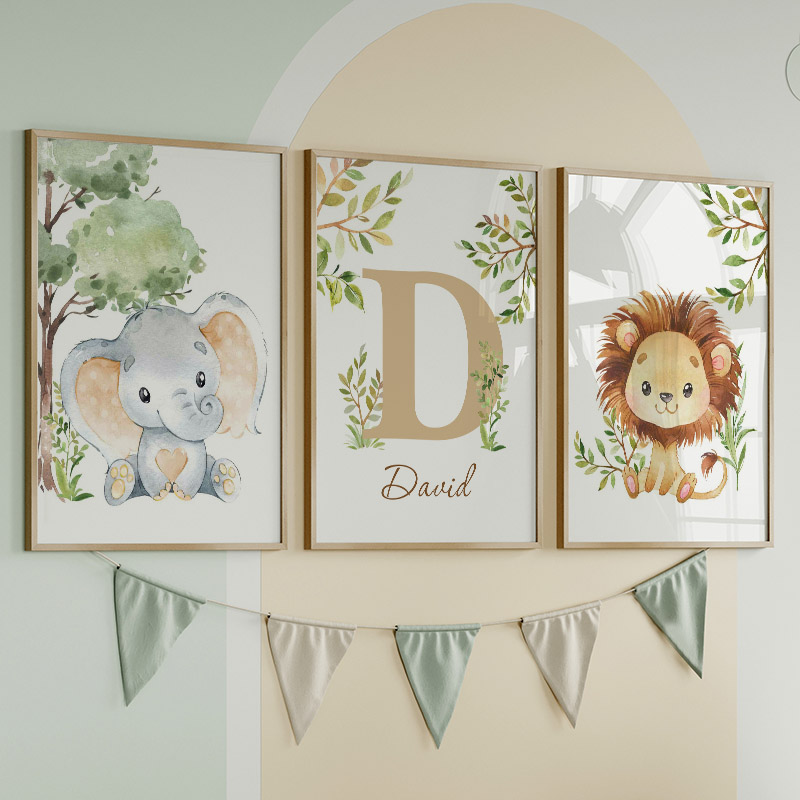 Lion Elephant Giraffe Monkey Z - Baby Zebra Nursery avis et prix