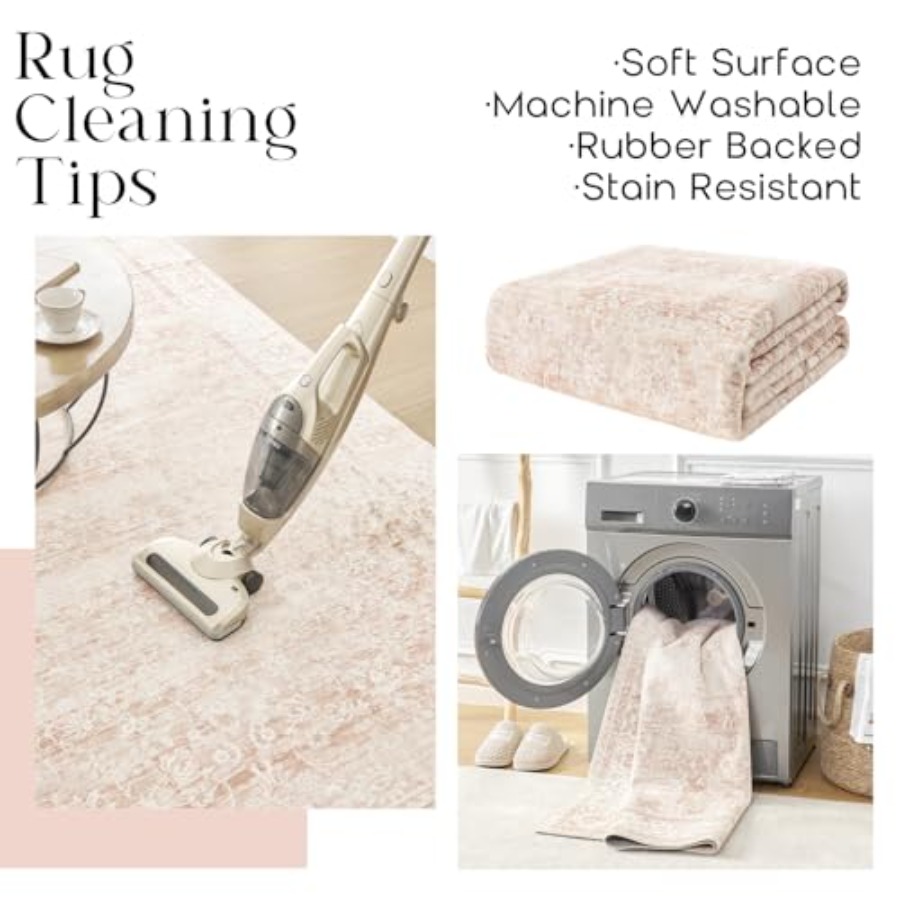 Pink Nursery Rug for Baby Girl - Baby Nursery Neutral avis et prix