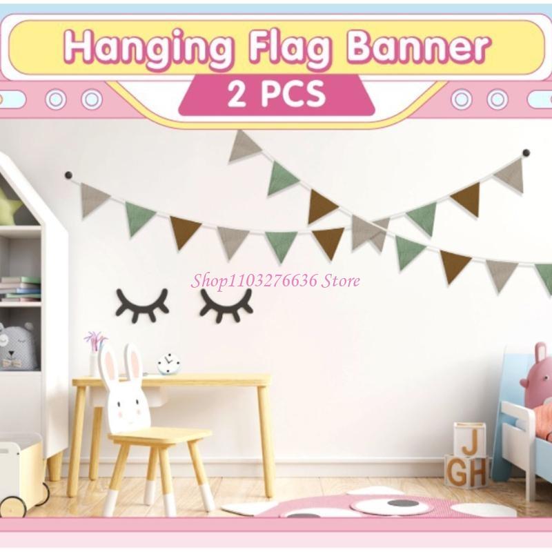 R6FD Soft Fabric Bunting Banne - Baby Nursery Neutral avis et prix