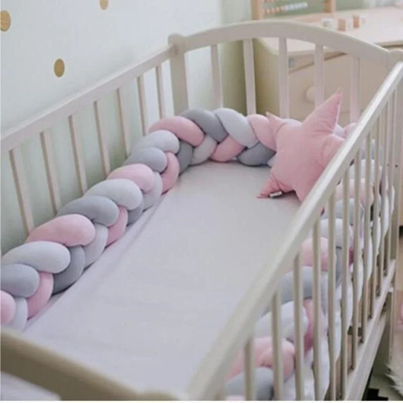 Boho Braided Crib Bumper Pillo - Baby Nursery Neutral avis et prix