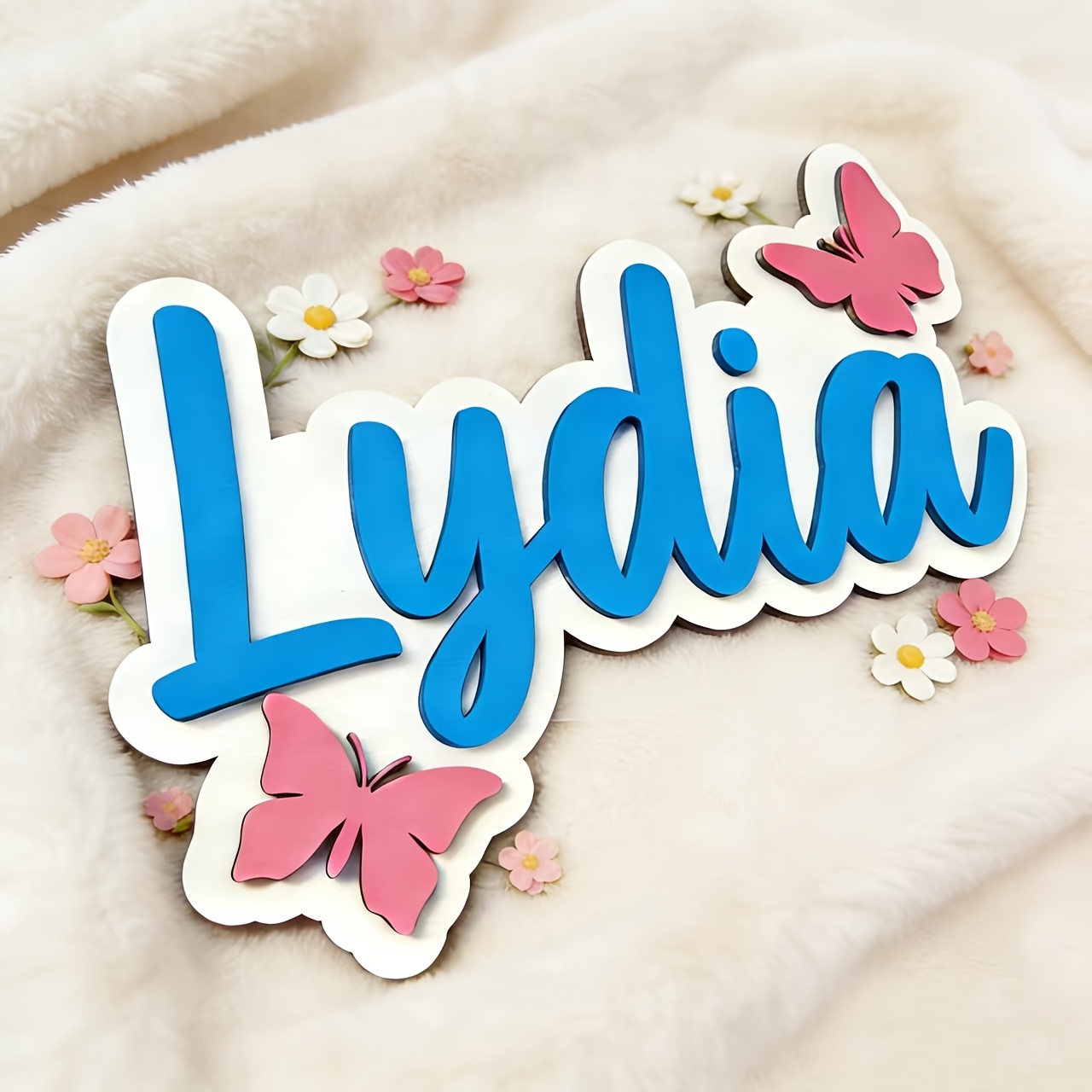 Personalized Blue & Pink Butte - Baby Nursery Gifts avis et prix