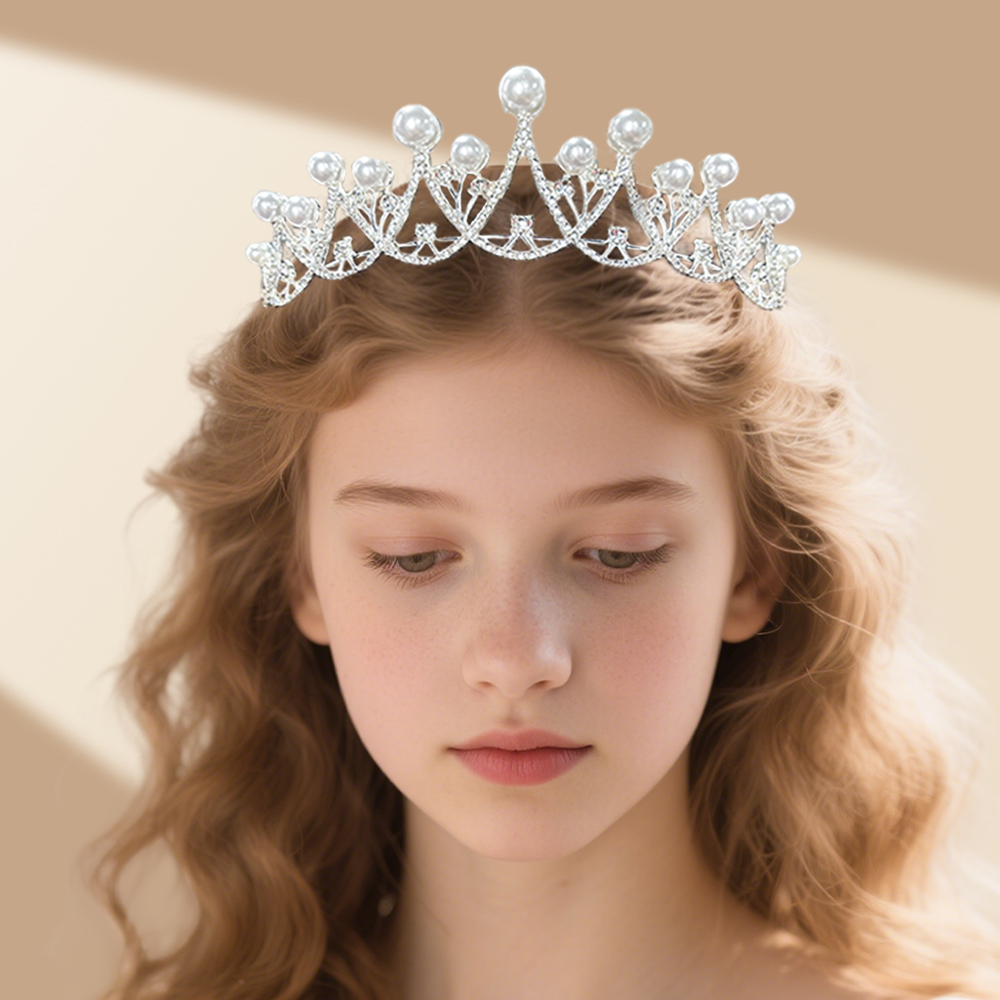 Elegant Pearl Crown Single Fas - Baby Nursery Gifts avis et prix