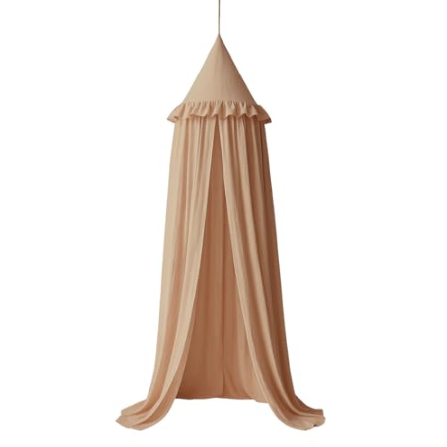 Bed Canopy with Ruffles, Paste - Baby Nursery Neutral avis et prix