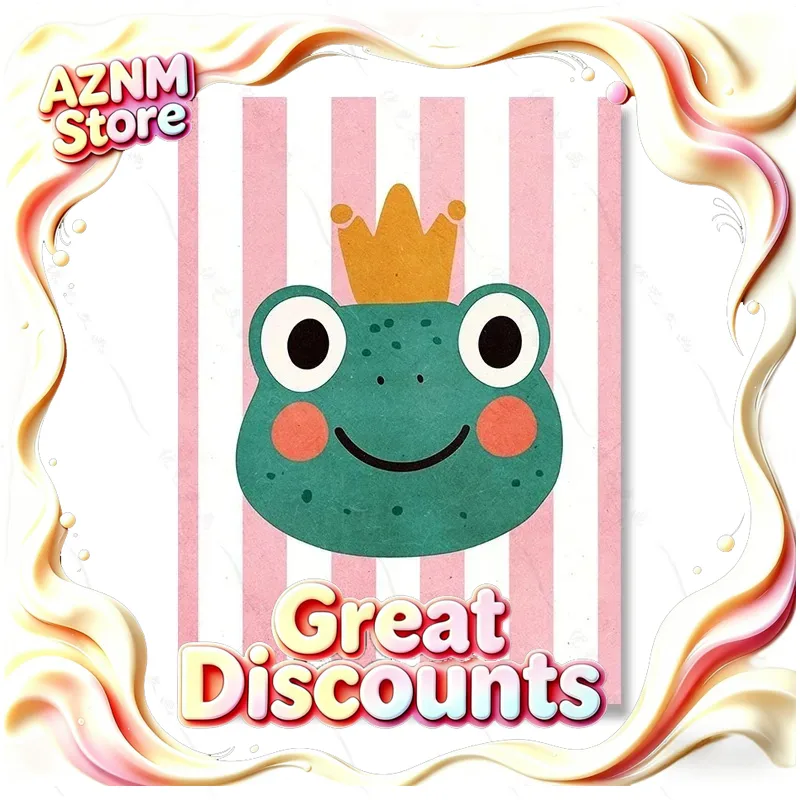 1pc frameless Tiger Lion Frog  - Baby Nursery Neutral avis et prix