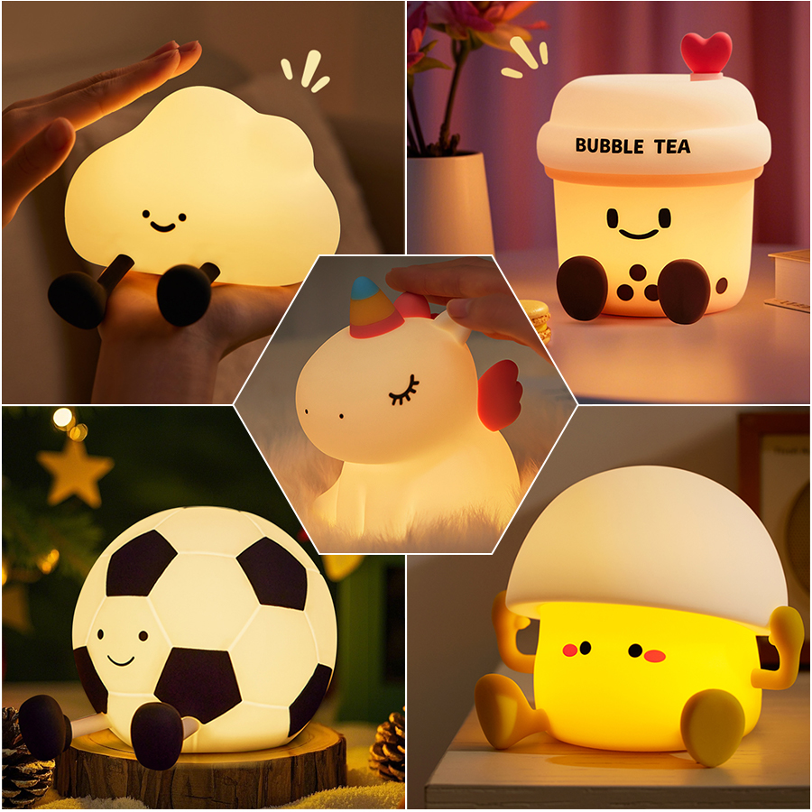 Cute Silicone Night Light Dimm - Baby Nursery Table Lamp avis et prix