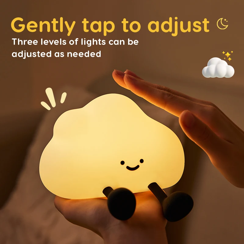 Cute Silicone Night Light Dimm - Baby Nursery Table Lamp avis et prix