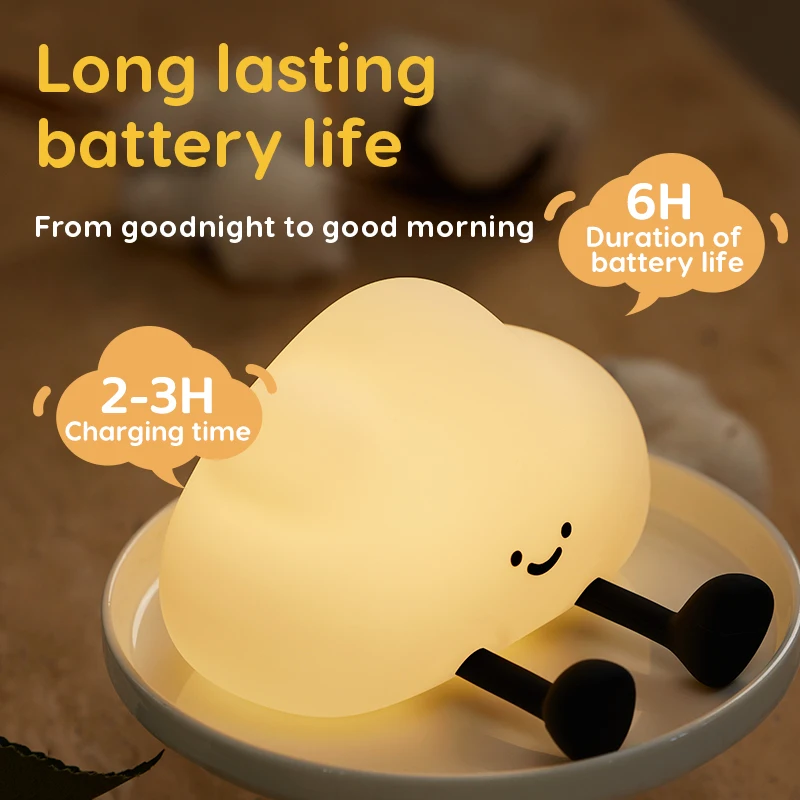 Cute Silicone Night Light Dimm - Baby Nursery Table Lamp avis et prix