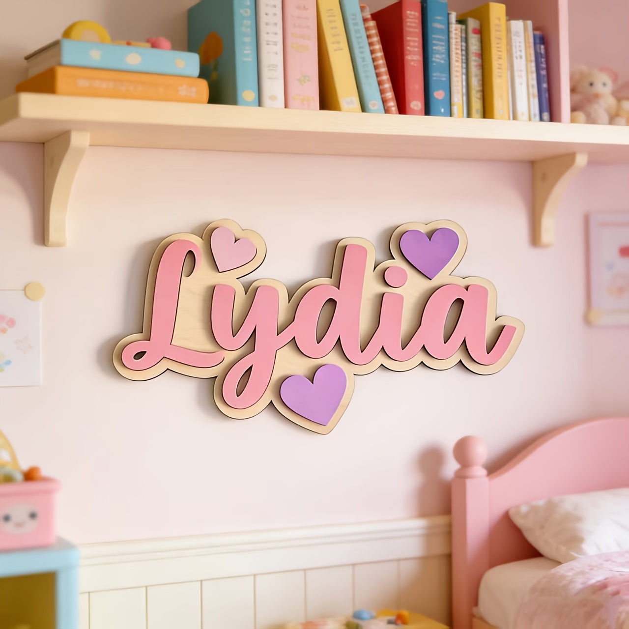 Personalized Gradient Heart Na - Baby Nursery Gifts avis et prix