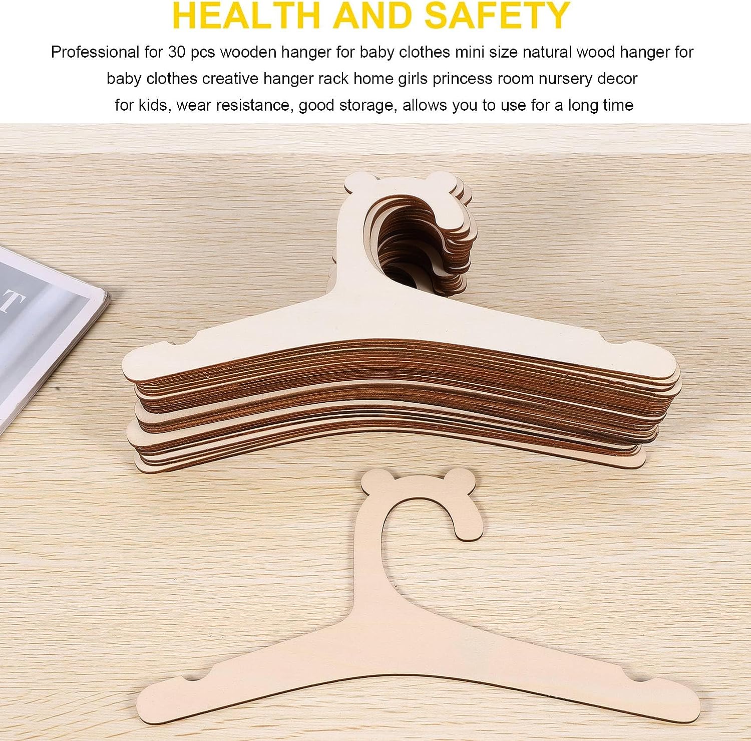 20pcs Baby Clothes Rack Wooden - Baby Nursery Uniform avis et prix