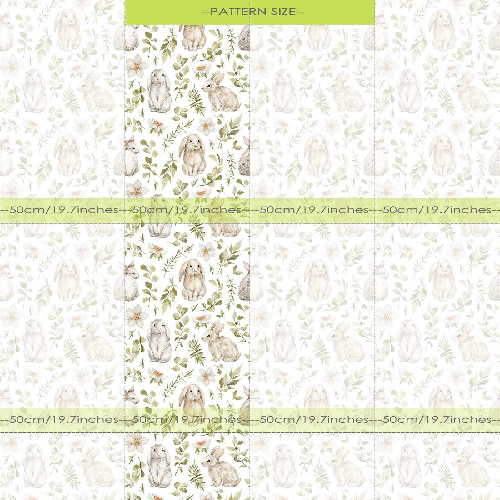 Bunny Wallpaper Kids Room Wall - Baby Nursery Wallpaper Girl avis et prix