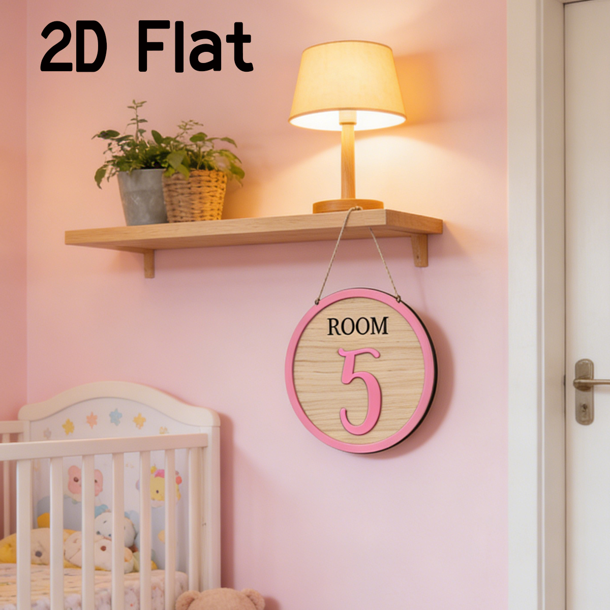 1Pc Cutom Pink Room Number Woo - Baby Nursery Gifts avis et prix