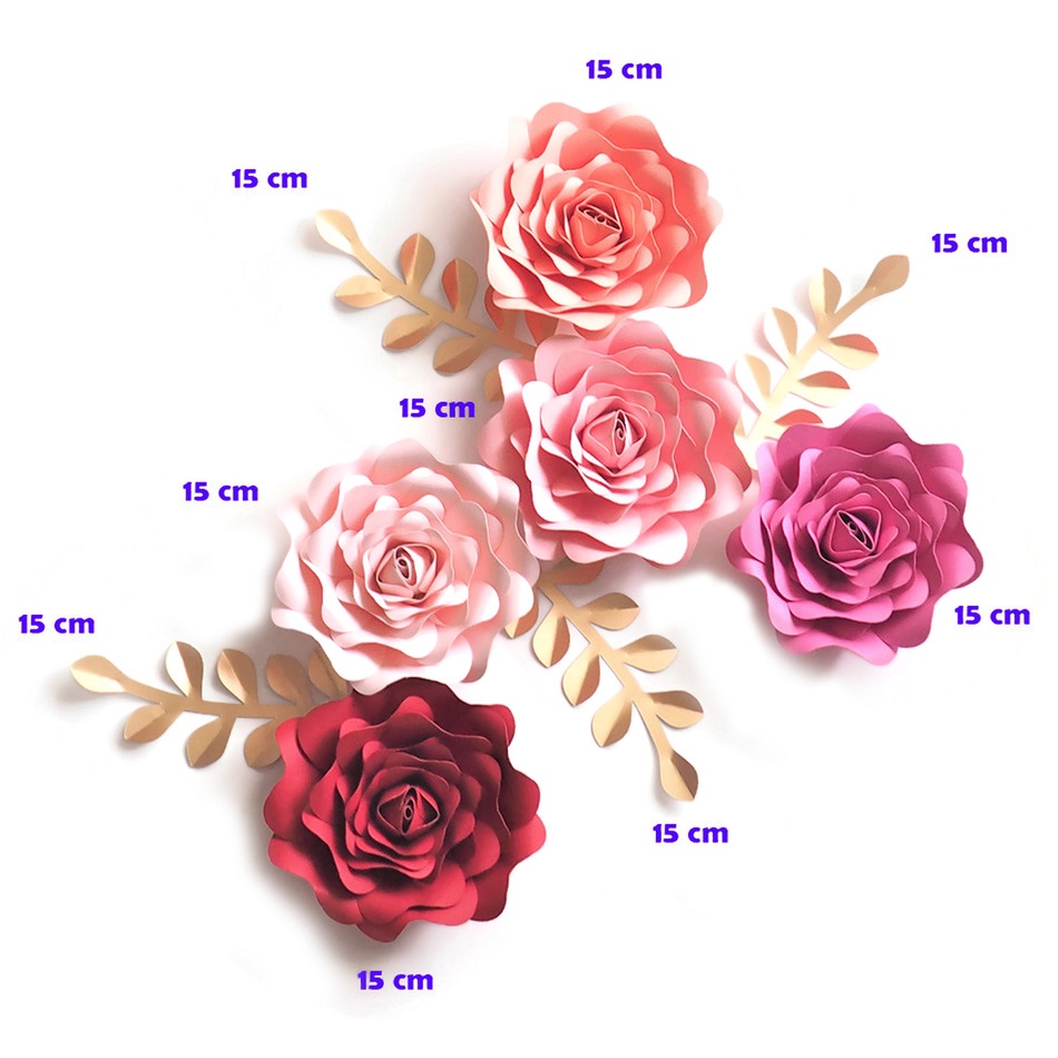 DIY Paper Flowers Leaves Nurse - Baby Nursery Wallpaper Girl avis et prix