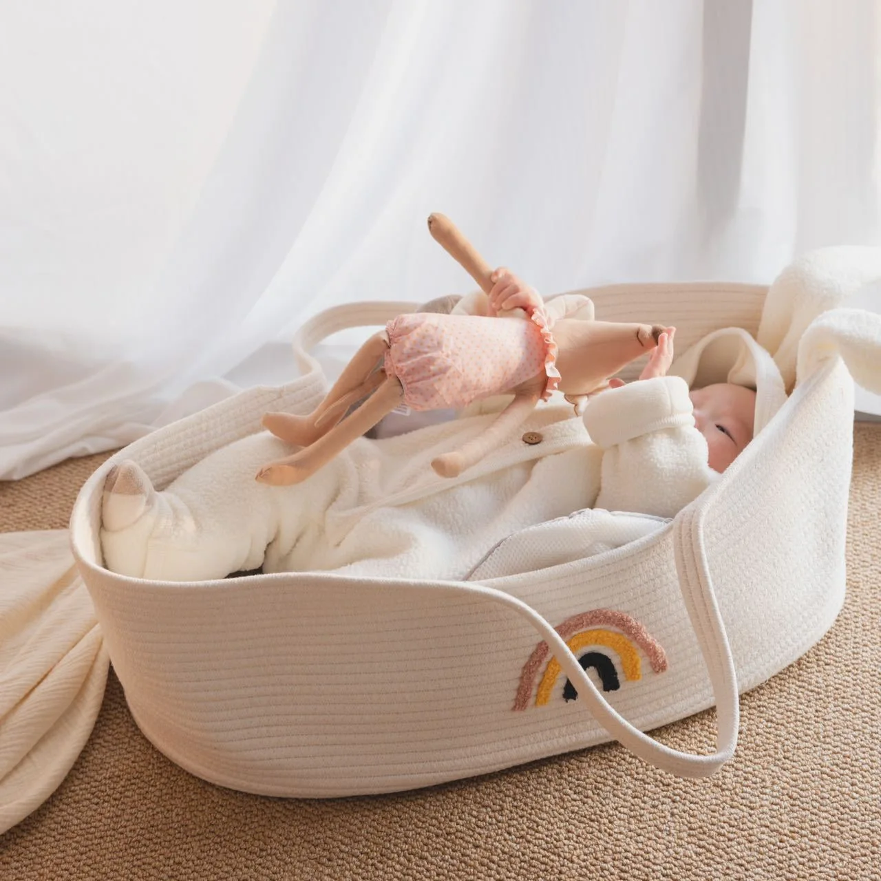 Portable Baby Carrying Basket  - Baby Nursery Basket avis et prix