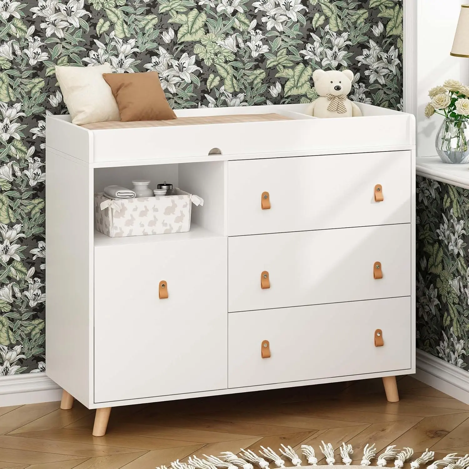 Baby Dresser Changing Table wi - Baby Nursery Chest Of Drawers avis et prix