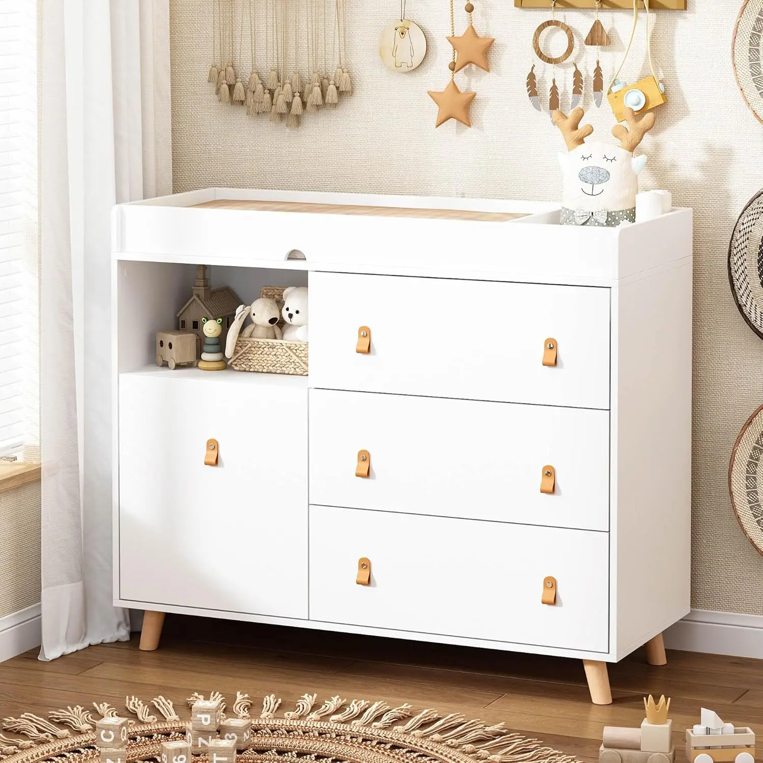 Baby Dresser Changing Table wi - Baby Nursery Chest Of Drawers avis et prix